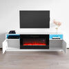 Fireplace&TV Stand Surround Suite Electric Fire Flame Entertainment Room Heating