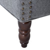 Linen Fabric Sofa Accent Chair Cocktail Armchair Sofa Padded Rivet Lounge Seat