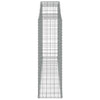 Arched Gabion Baskets 7 pcs 300x50x160/180 cm Galvanised Iron