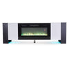 TV Stand Unit Cabinet for TVs up to 90 Inches With LED Insert Electric Fireplace