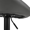 Set of 2 Bar Stools Chairs Adjustable Barstool Set with Black Footrest & Base UK