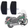 2Pcs Motorbike Foot Rests Front and Rear Floorboard Footboard Footpeg Footrest