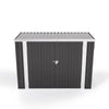 Outdoor Recycle Wheelie Bin Shed Galvanised Steel Rubbish Storage House Lockable