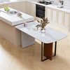 63'' Marble Dining Table Anti-scratch Tabletop & Strong Leg Large Kitchen Table