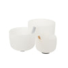 432Hz 8"-12" Set of 3 Chakra Design Quartz Crystal Singing Bowl with Carry Case