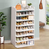 Shoe Cabinet Rack Storage Cupboard Footwear Stand Wooden Hallway Shelves 8 Tiers