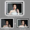 800x600mm LED Bathroom Mirror Anti-Fog High Definition Wall Hung Make-up Light