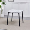 Small Space 3Pcs Square Dining Table+ 2 Dining Chair Set Dining Room Set Wooden