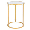 Sofa Side Table White Wood Top Coffee End Table Tea Desk for Living Room Bedroom