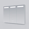 LED Bluetooth Bathroom Mirror Cabinet With Shaver Socket Dimmable Lights 900×650