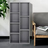 Grey 7 Cube Shelf Storage Display Cabinet Floor Standing Wall Hanging Bookcase