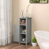 Freestanding Single Door Storage Cabinet Bathroom Floor Cabinet-Gray