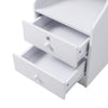 Tall Wood Bedside Cabinet Table Hanging Hook Storage Shelf Drawer with Lock Keys
