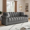 Super Soft 3 Seater Sofa Bed Sleeper Sofa Hidden Storage Ottoman Sofabed +Pillow