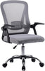 Office Chair with Flip-up Armrest - Mesh Back, Gas Lift, Swivel, Managerial Desk