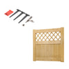 Wooden Garden Gate Pedestrian Privacy Fence Gate Porch Decorative Fence Panel
