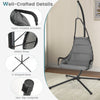 Hanging Chair with Stand Indoor Outdoor Hammock Swing Chair w/Large Padded Seat