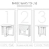 Dining Drop Leaf Table Kitchen Folding Tabletop Unit Homework Workspace Desktop