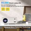 4K Projector 25000LMS 1080P 3D 5G WiFi Bluetooth Video Home Theater 250" Display