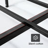 Double Size Bed Frame Platform Metal Slats Support Bed W/ Industrial Headboard