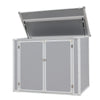 Panana Plastic Storage Shed House Tool Shed Utility Chest Shed Box 4.56x2.3f