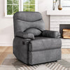 LEATHER/VELVET MANUAL ADJUSTABLE RECLINER ARMCHAIR LOUNGE CHAIR RECLINING GAMING