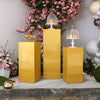 3pc/Set Metal Plinth Cylinder Dessert Pedestal Wedding Cake Flower Display Stand