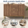 Sideboard Cabinet Industrial Wooden Cupboard Storage Furniture 2 Doors 3 Drawers