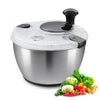 Stainless Steel Salad Spinner 4.75Qt Large Vegetable Dryer Washer BPA-Free