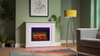 Electric Fireplace with Surround, LED Flame & Mood Light – Endeavour Castleton