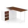 Corner Computer Desk Laptop PC Desk Study Writing Desk-Brown