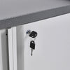Lockable Mobile Office Storage Metal Filing Cabinet File Organisation wit 2 Keys