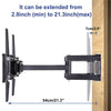 Corner TV Wall Bracket Mount Full Motion Articulating Arms for 32-65inch