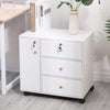 3/5 Drawer Mobile Filing Cabinets Printer Stand Pedestal Lockable Office Cabinet