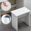 White Dressing Table With LED Makeup Desk MDF with 4 Drawers Bedroom Modern