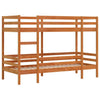 Bunk Bed Wax Brown 80x200 Solid Wood Pine A7A7
