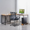 Computer Desk Office Study Workstation Metal Legs Home Corner Table Stand MDF