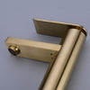 Brass Bathroom Basin Mixer Tap Sink Faucet Single Hole Deck Mounted Brushed Gold
