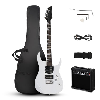 20W Electric Guitar HSH Pickup Set with Stereo Bag Harness Picks Tools White