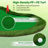 5 x 10 FT Indoor Outdoor Golf Putting Green Mat with 3 Holes-Green