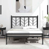 Double Size Heavy-Duty Metal Frame Modern Bed Frame w/Under-bed Storage