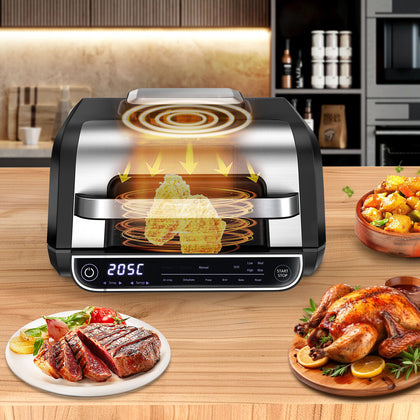 8L Air Fryer Digital Kitchen Oven Oil Free Low Fat Healthy Frying Cooker Keoksip