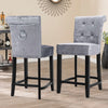 Breakfast Bar Stool Home Kitchen Pub Bar Stools wit Footrest High Backrest Chair
