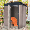 5x3ft Roof Garden Shed Tools Storage Unit Outdoor Backyard House w/Lockable Door