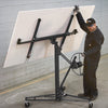 Heavy Duty Tool Drywall Hoist Caster Black 16FT Lift/Lifter Plaster Board Panel