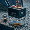 Portable Folding Storage Box Camping Table Storage Shelf Kitchen Outdoor Picnic