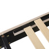 Single Size Bed 3FT Velvet Upholstered Bed with Slatted frame Headboard Beige