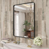 Wall Mounted Framed Mirror Vanity Makeup Bedroom Glass Dressing Mirror Shaped