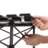 Folding Picnic 52cm Square Table w/ 4 Fishing Chairs BBQ Camping Party RV Set