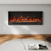 46'' Insert/ Wall Mount LED Fireplace Electric Inset Fire Media W/ Standing Feet